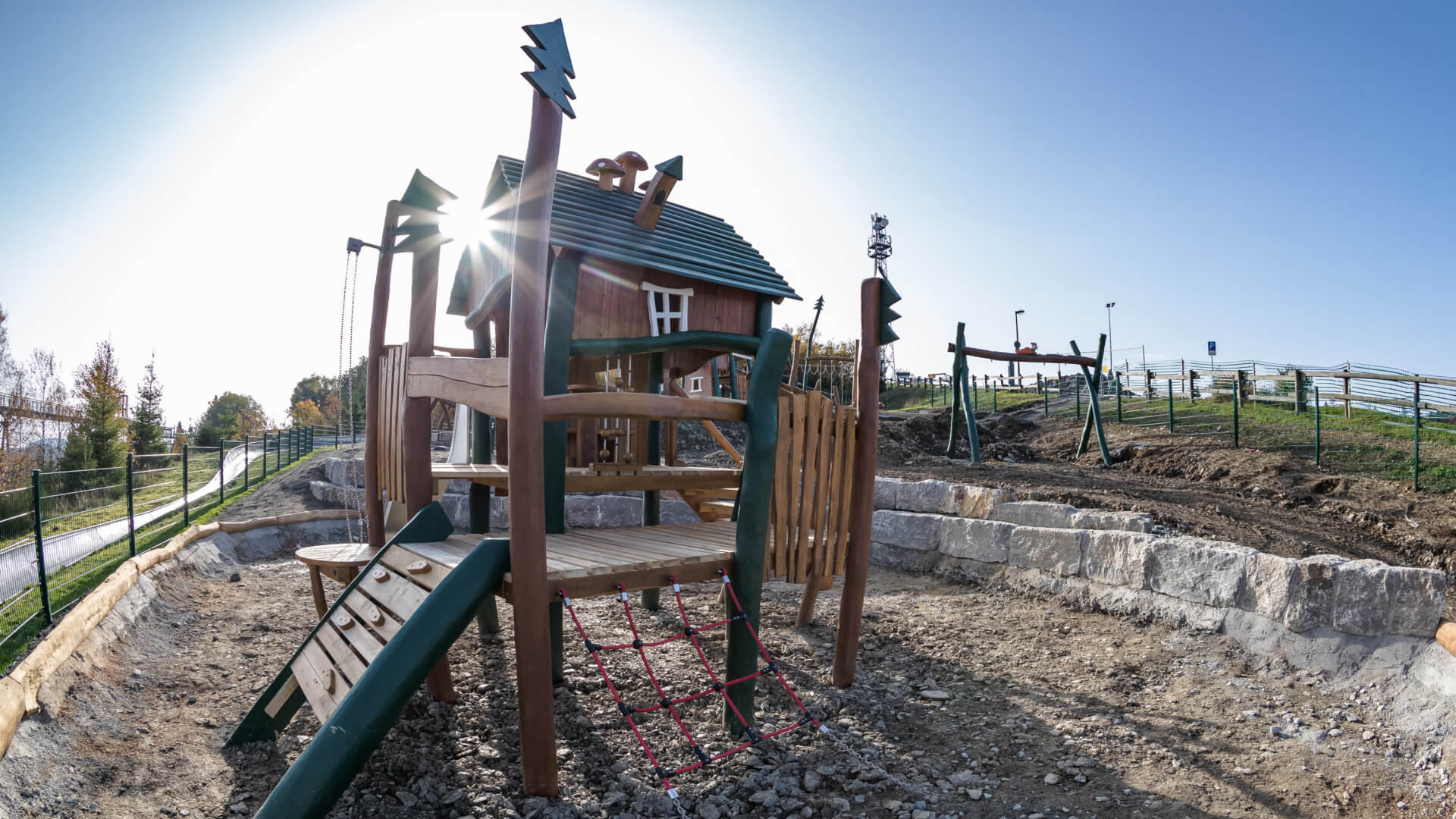 Construction of adventure playground in Winterberg