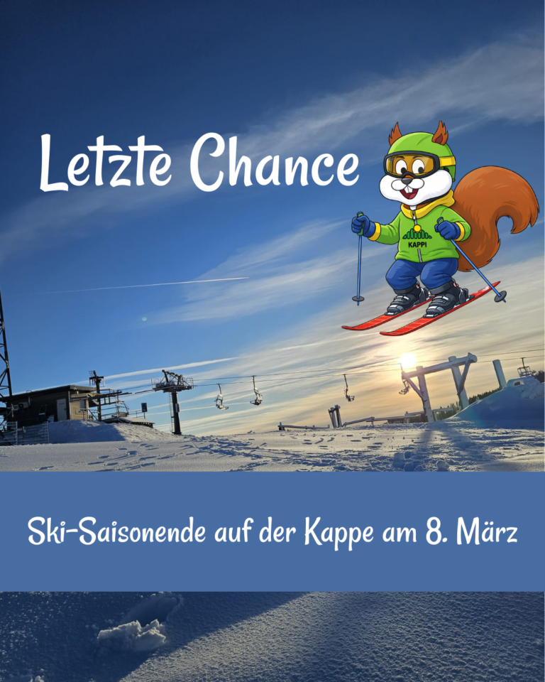 Letzte Chance Ski-Saisonende auf der Kappe am 8. März